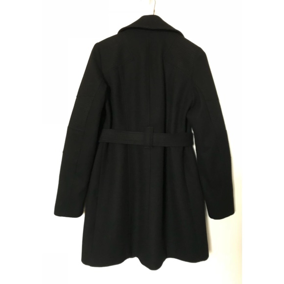 Michael Kors Black Wool Blend Coat - Picture 3 of 5